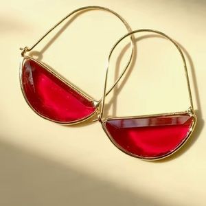 Red earrings